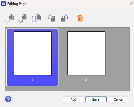 Edit panel
